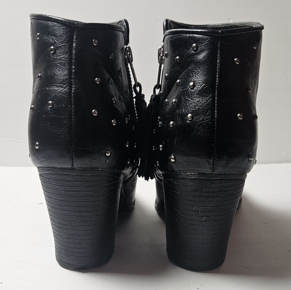 Olsenboye | Leather-like studded ankle boots, size 10 - Picture 6 of 10